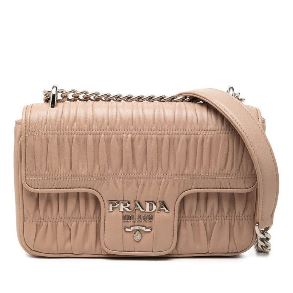 Prada Logo Chain Shoulder Bag